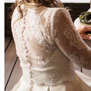 Lace Wedding Dress Topper - Bolero